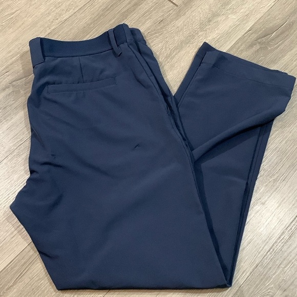 Nike Golf Dri-Fit Slim Fit Navy Blue Flat Front Pants    size 36 - Picture 1 of 10